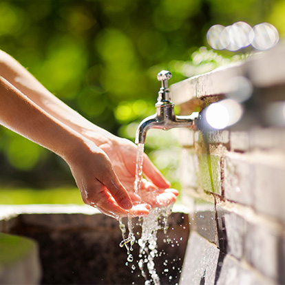 Het wassen van de handen
