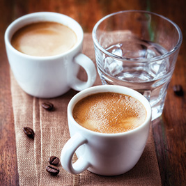 Koffie of alcohol